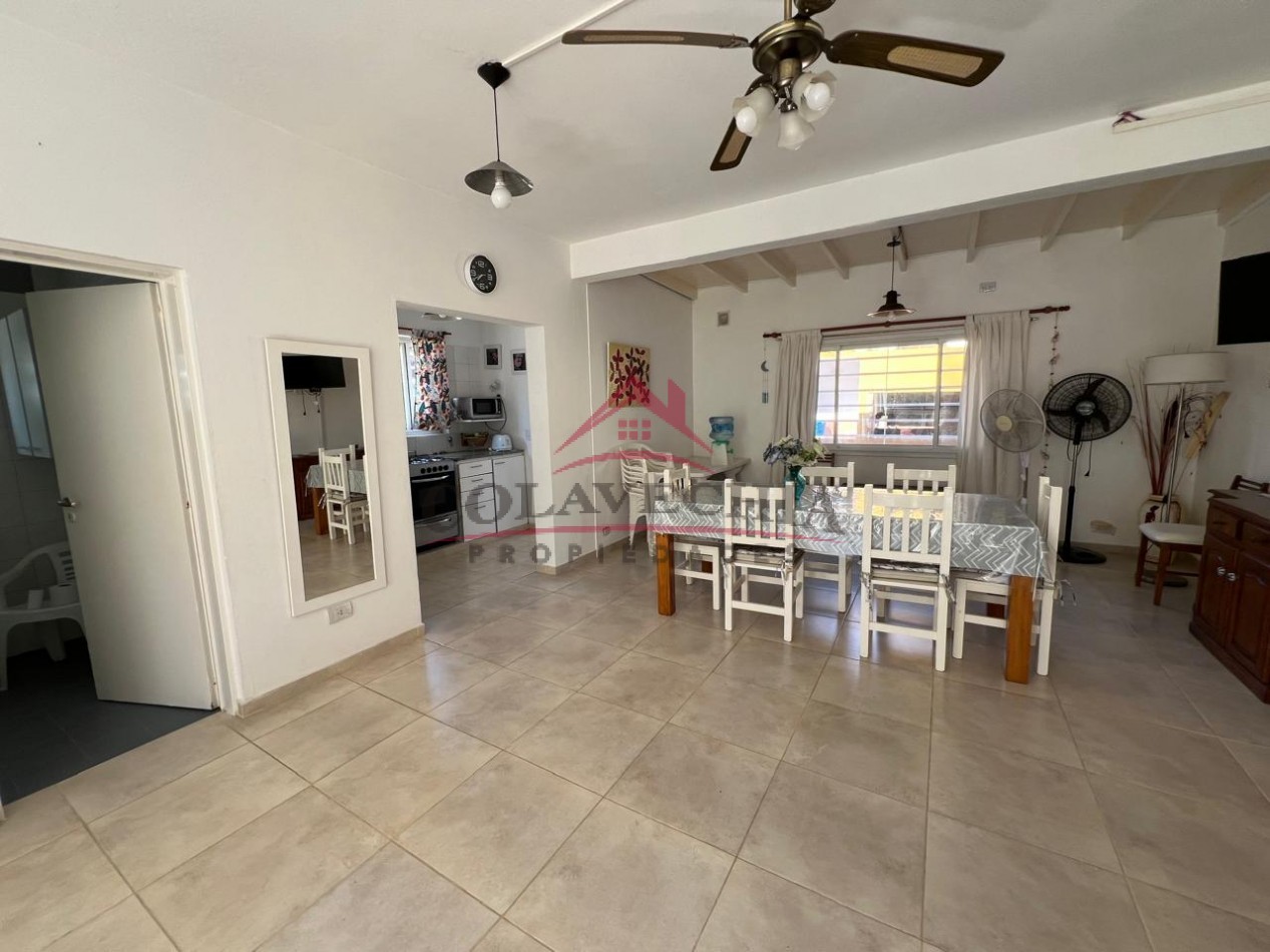 ALQUILER TEMP. 2026/27 . Casa Valeria del Mar a 4 cuadras del mar